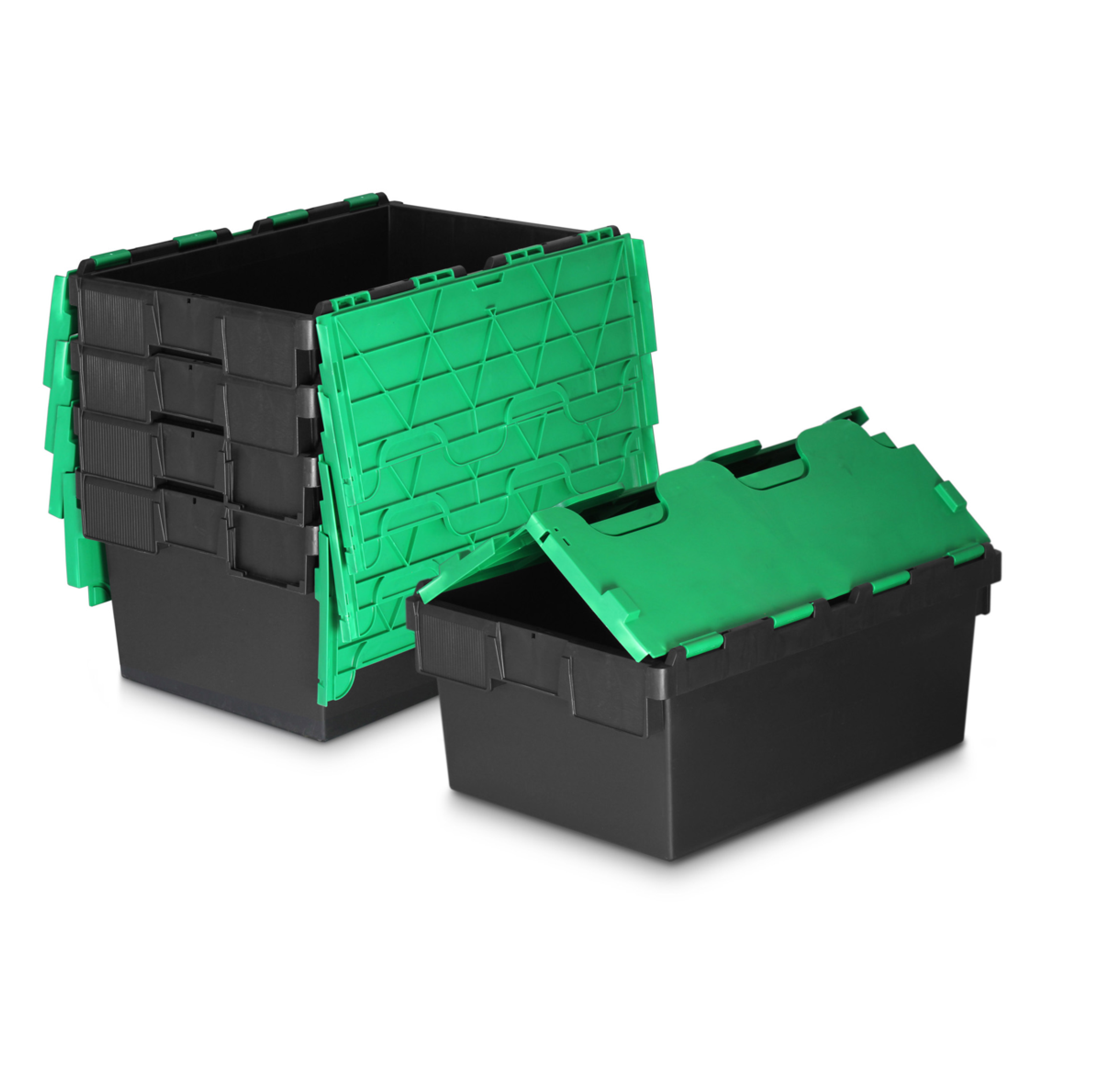*Bundle of 5* 40L Attached Lid Container Original Totebox - (600 x 400 x 250h mm)